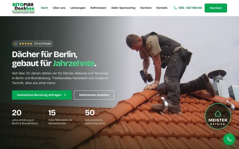 Betoplan Dachbau Dachdecker Berlin Desktop